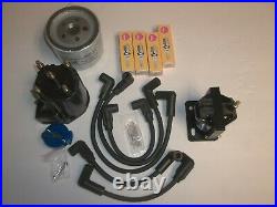 Mercruiser 3.0l Tune Up Kit Oil Filter Ignition Coil Wires Cap Rotor Spark Plugs