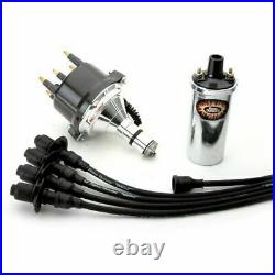 Pertronix Vw Ignition Kit With Ignitor 2 Billet Distributor, Coil, Black Wires