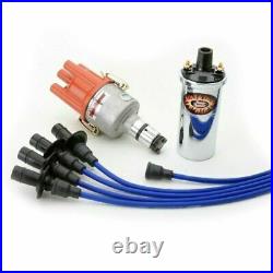 Pertronix Vw Ignition Kit With Ignitor Distributor, Chrome Coil, Blue Wires