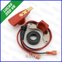 Range Rover Classic Electronic Ignition Kit V8 Cap Rotor Arm Red 8mm HT Leads