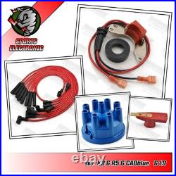Range Rover Electronic Ignition Kit 8mm HT Leads Rotor Arm Cap 35D later 3.5 V8