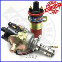 Reliant Robin Electronic 45D Distributor, red leads, Red coil, AC12C plugs, R-Rotor