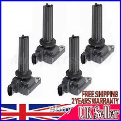 Set 4 Ignition Coils Pack Kit For Saab 9-3 2.0L 2003-2011 Turbo UF526 12787707