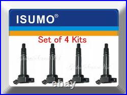 Set of 4 Kit Ignition Coil FitsOEM#90919-02250 Lexus Toyota L4 2.0L 2.4L 06-19
