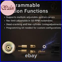Single Fire Programmable Ignition Coil Kit Compatible with 1970-1999 Harley-Da