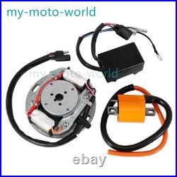 Stator Flywheel Rotor & CDI Ignition Coil Kit for Suzuki RM80 1977-01/RM85 02-23 Stator Flywheel Rotor & CDI Ignition Coil Kit for Suzuki RM80 1977-01/RM85 02-23