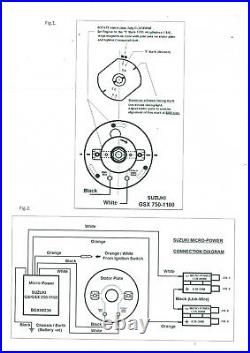 Suzuki GSX550 elektr. Zündung Boyer electronic ignition incl 2 coils KIT292