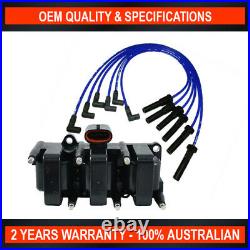 Swan Ignition Coil Pack & TopGun Lead Kit for Ford Fairlane, Fairmont EF (4.0L)