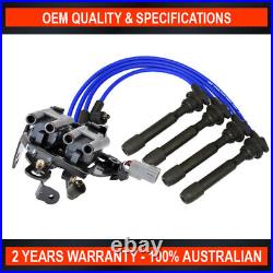 Swan Ignition Coil Pack with Top Gun Lead Kit for Hyundai i30 i30cw SX SLX SR