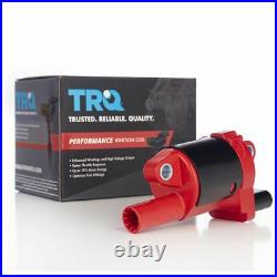 TRQ 8 Piece Premium High Performance Ignition Coil Kit Round Style for Chevy GMC