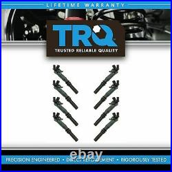 TRQ Engine Ignition Coil LH RH Set of 8 for Ford F150 F-250 SD F-350 6.2L Truck