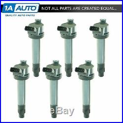 TRQ Ignition Coil SET of 6 for 04-10 V6 3.3L ES330 RX330 Camry Solara Highlander