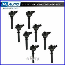 TRQ Ignition Coil Set of 8 Kit for Chrysler Dodge Jeep 5.7L Car SUV Pickup Truck