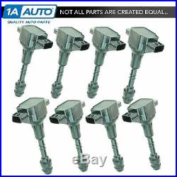 TRQ Ignition Coil Set of 8 for Armada Titan Pickup Truck QX56