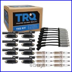 TRQ Ignition Coil and Spark Plug Kit 17 Piece Iridium Plugs Compatible with 2015