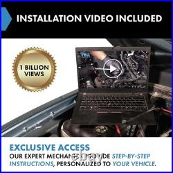 TRQ Ignition Coil and Spark Plug Kit 17 Piece Iridium Plugs Compatible with 2015