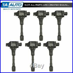 TRQ Ignition Coils Kit Set of 6 for Nissan 370Z Infiniti G37 M37 V6 3.7L