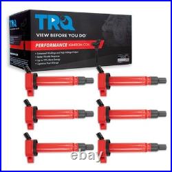 TRQ Performance Ignition Coil Kit 6 Piece Set for Toyota and Lexus Vehicles