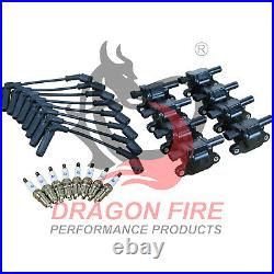 Tune Up Set Ignition Coils Spark Plugs and OE Spec Wires For 14-21 Chevy GMC V8