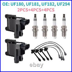 UF180 Ignition Coils WithSpark Plugs&Wires Kit For Toyota Car Auto Accessories