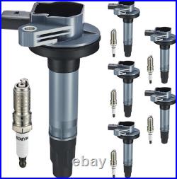 UF553 Ignition Coil Pack & SP589 Spark Plug Kit, Misfire Fix for Ford F150 Edge