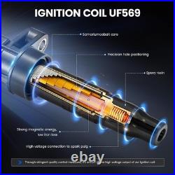 UF553 Ignition Coil Pack & SP589 Spark Plug Kit, Misfire Fix for Ford F150 Edge