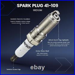 UF553 Ignition Coil Pack & SP589 Spark Plug Kit, Misfire Fix for Ford F150 Edge