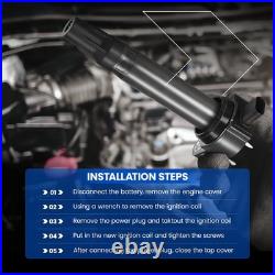 UF553 Ignition Coil Pack & SP589 Spark Plug Kit, Misfire Fix for Ford F150 Edge