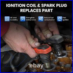 UF553 Ignition Coil Pack & SP589 Spark Plug Kit, Misfire Fix for Ford F150 Edge