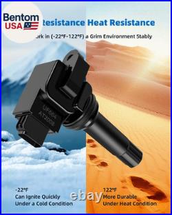 UF664 Ignition Coil Pack and Iridium Spark Plugs Kit for Subaru Forester