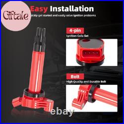 Upgraded Ignition Coil Pack & Spark Plug & Valve Cover Gasket Kit for Toyota 200