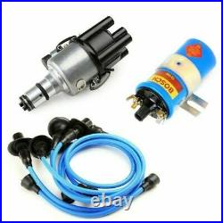 Vw Bug Ignition Kit 009 Distributor, 12V Bosch Blue Coil, Blue Wires